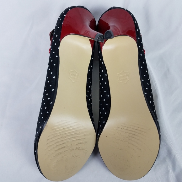 Rockabilly Pin Up Pumps Heels Steve Madden Luvvy - Picture 7 of 8